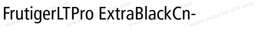 FrutigerLTPro ExtraBlackCn字体转换